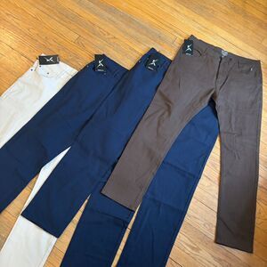 BAKANO Slim Fit Pants Lot 4 NWT 40R 42R Stretch Casual Chinos